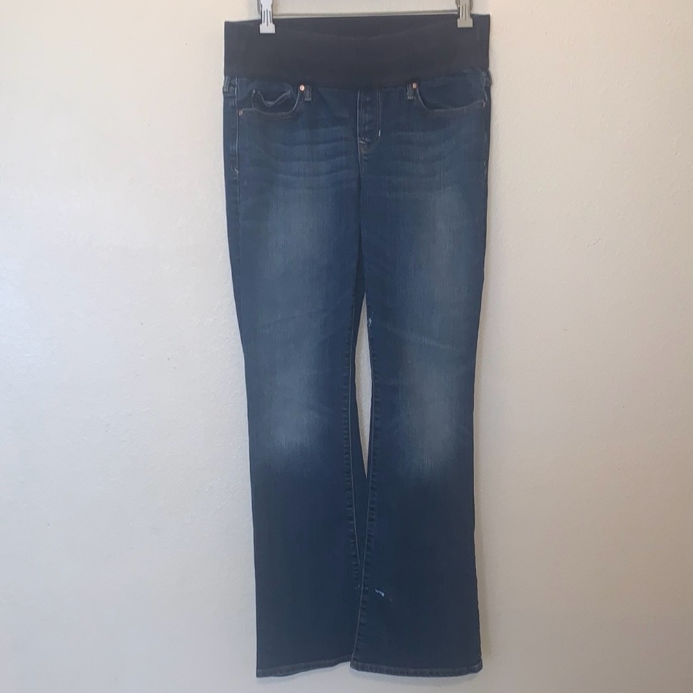 Gap Sexy Boot Maternity Stretch Waist Women's 30/10 Blue Jeans Bootcut